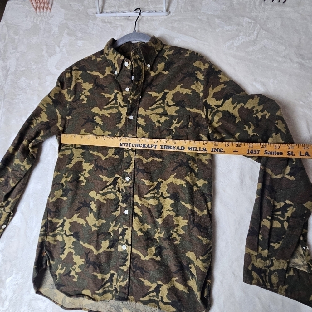 Beams plus shirt Camo Casual Button Down made in Japan - Picture 2 of 8